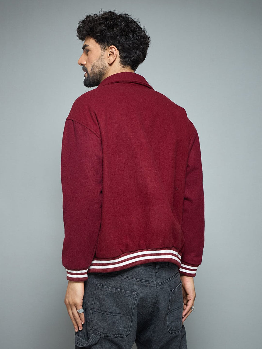 Maroon Generational Talent Varsity Jacket Jackets Fugazee