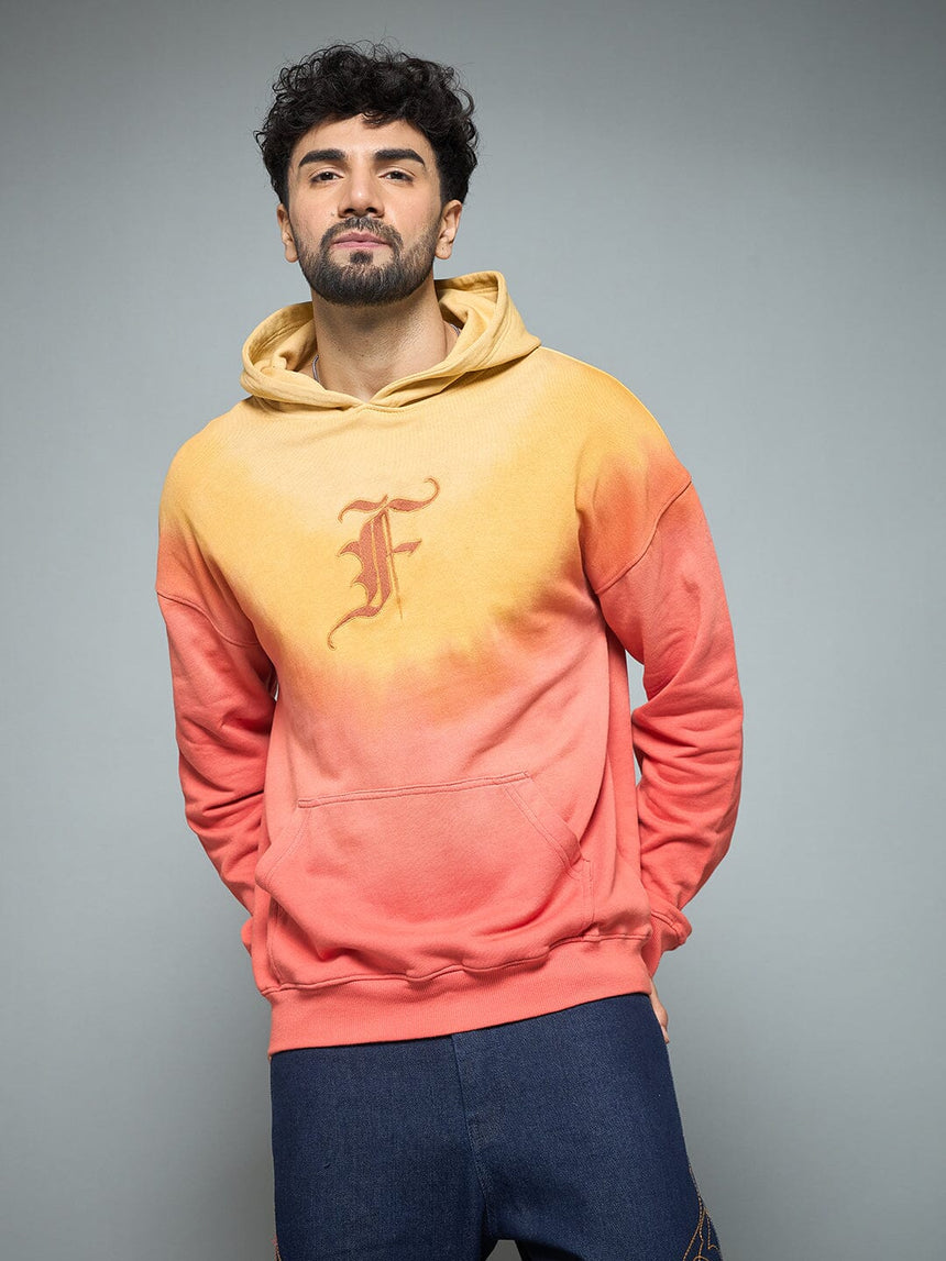 Sunrise Ombre Oversized Hoodie Sweatshirts Fugazee