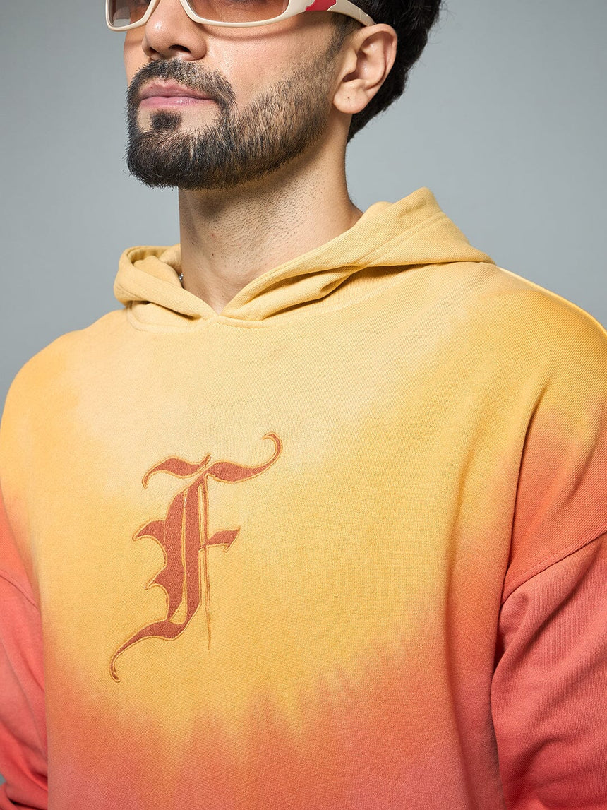 Sunrise Ombre Oversized Hoodie Sweatshirts Fugazee