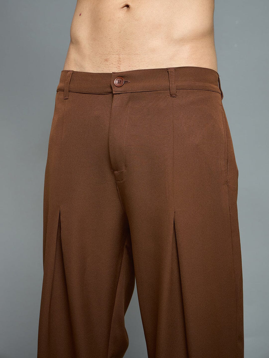 Brown Minimalist Korean Clothing Set