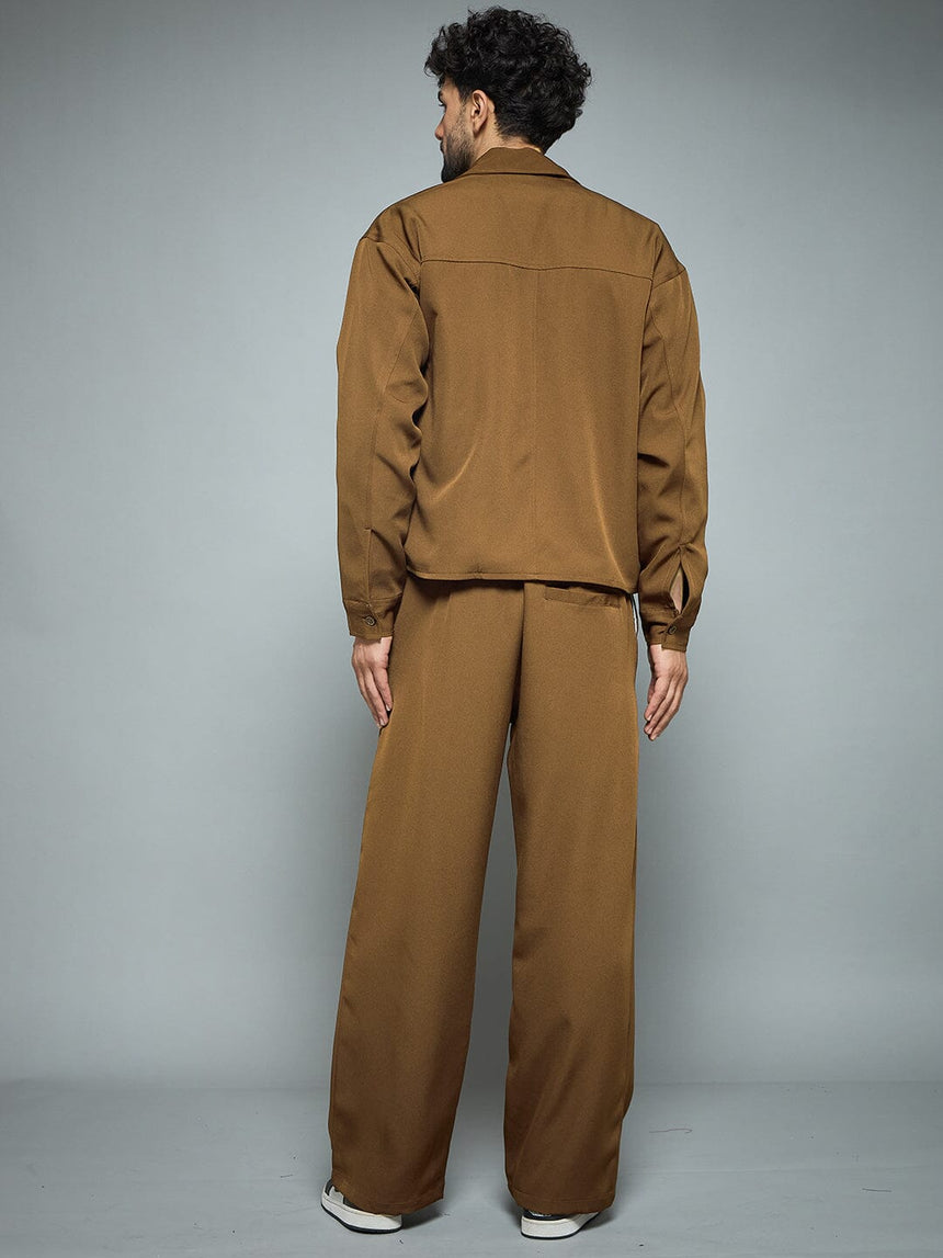 Tan Minimalist Korean Clothing Set Clothing Set Fugazee