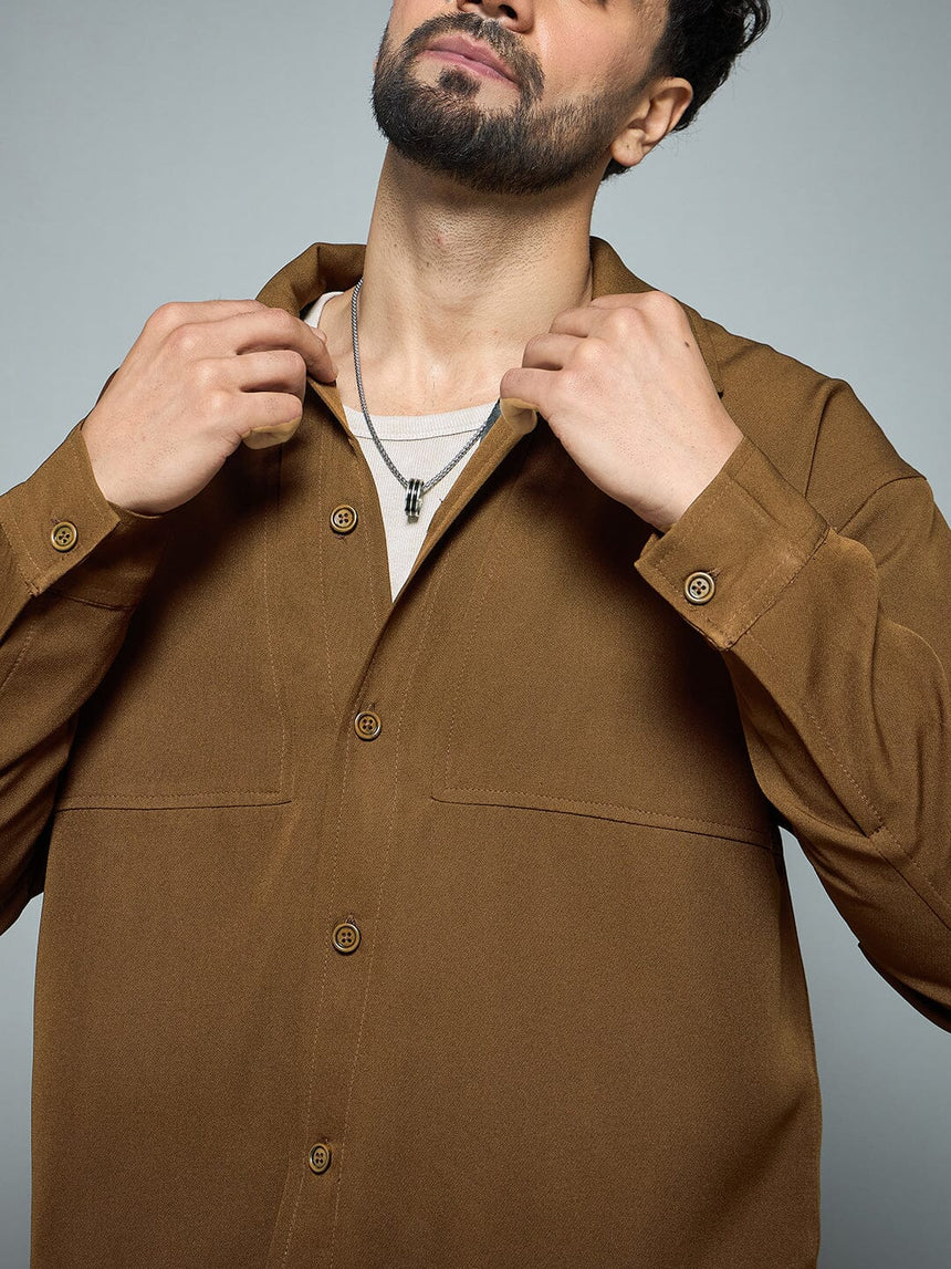 Tan Minimalist Korean Clothing Set Clothing Set Fugazee