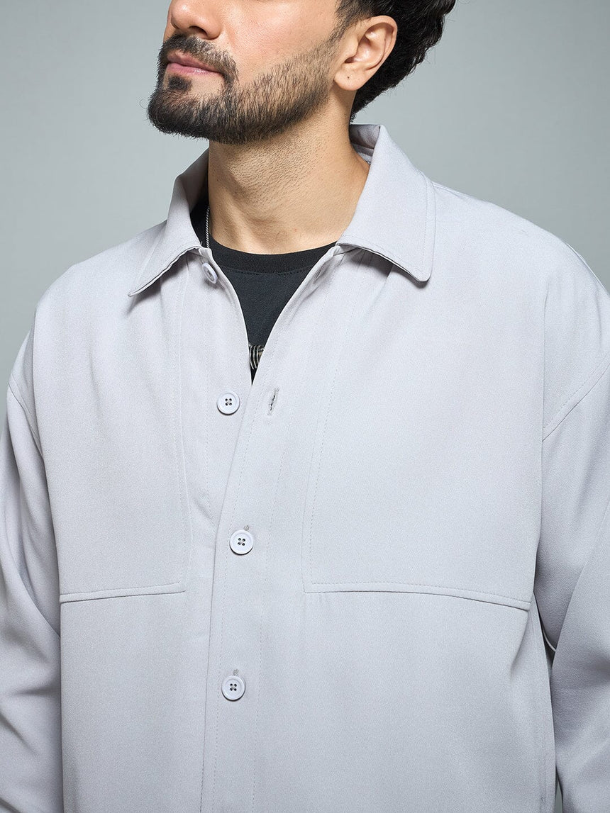 Sliver Grey Minimalist Korean Clothing Set Clothing Set Fugazee