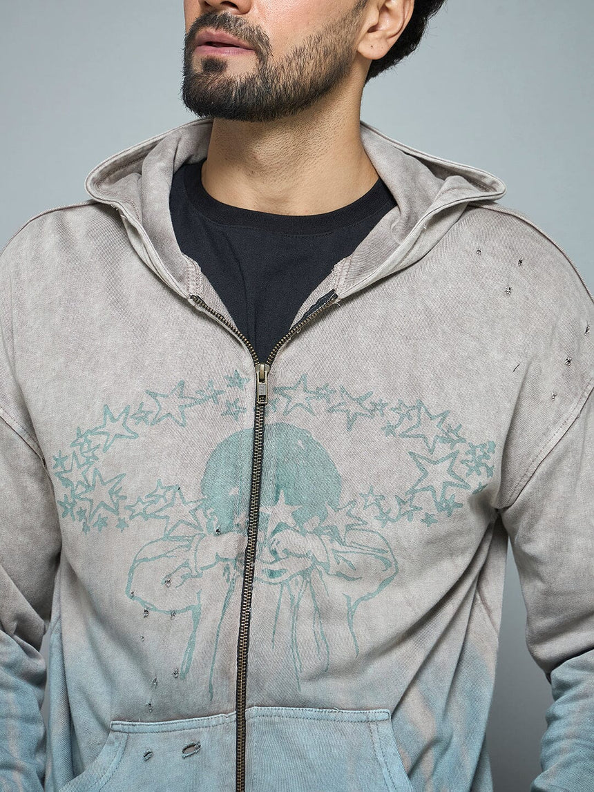 Mould Distressed Vintage Washed Hoodie Sweatshirts Fugazee