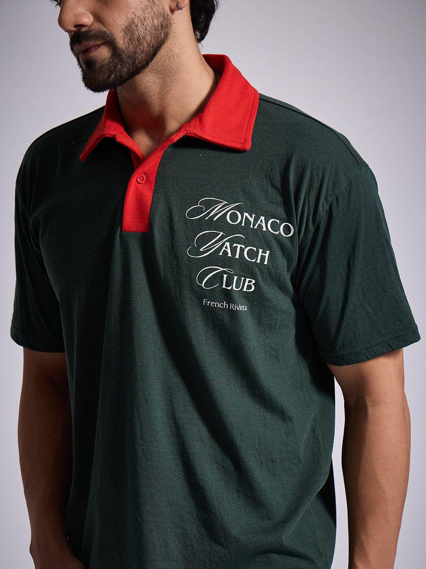 Olive Yatch Club Polo Tshirt T-Shirts Fugazee