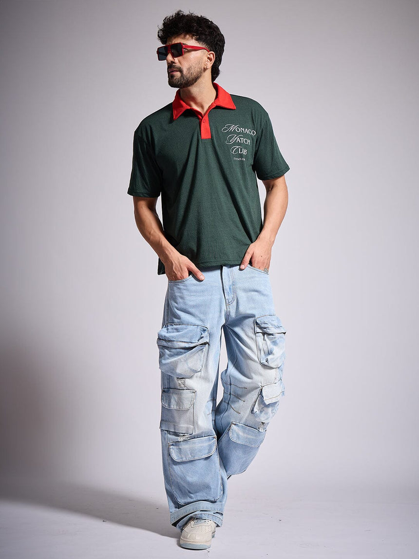 Olive Yatch Club Polo Tshirt T-Shirts Fugazee