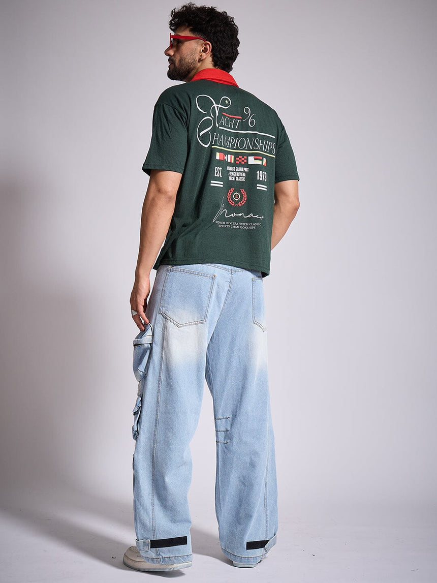 Olive Yatch Club Polo Tshirt T-Shirts Fugazee