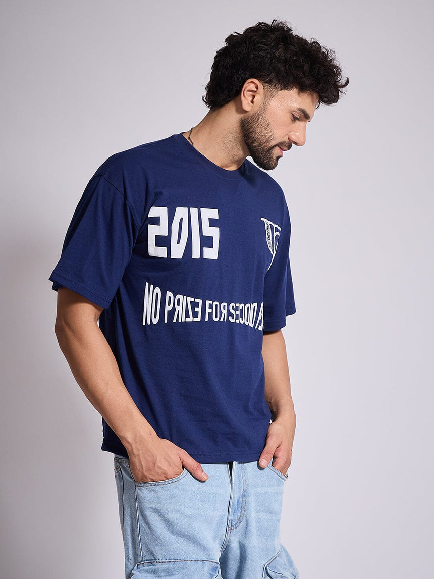Navy Graphic Oversized Tshirt T-Shirts Fugazee