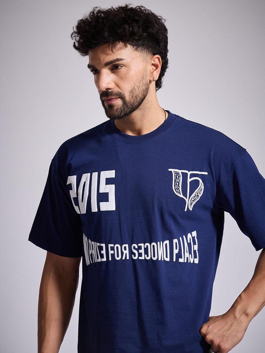 Navy Graphic Oversized Tshirt T-Shirts Fugazee