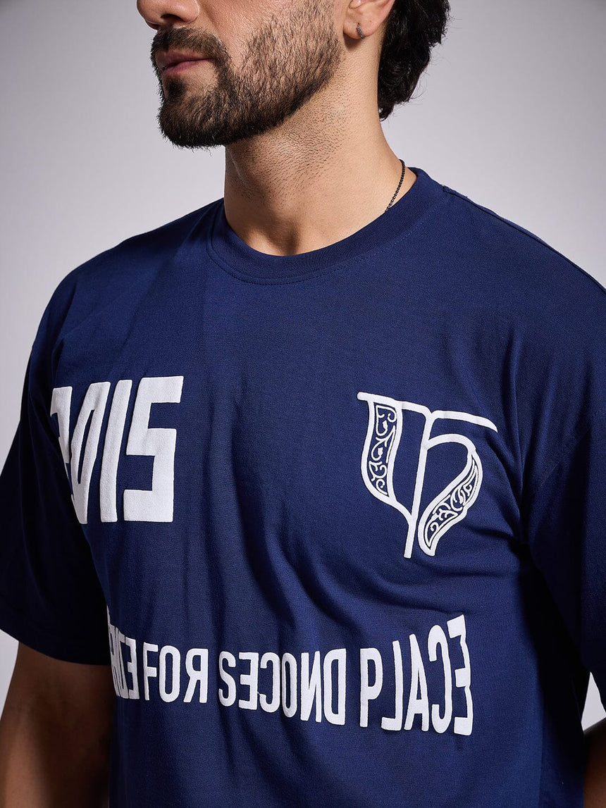 Navy Graphic Oversized Tshirt T-Shirts Fugazee