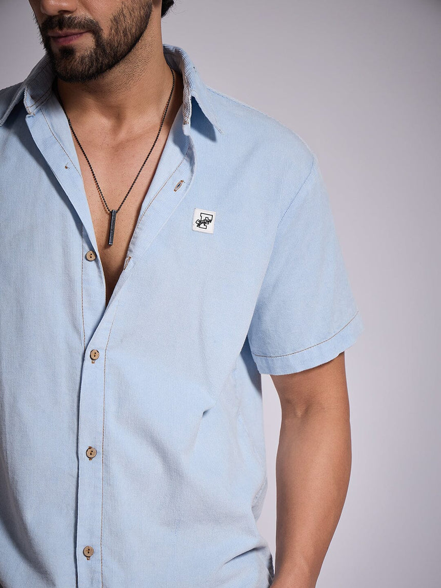 Denim Washed Corduroy Shirt Shirts Fugazee