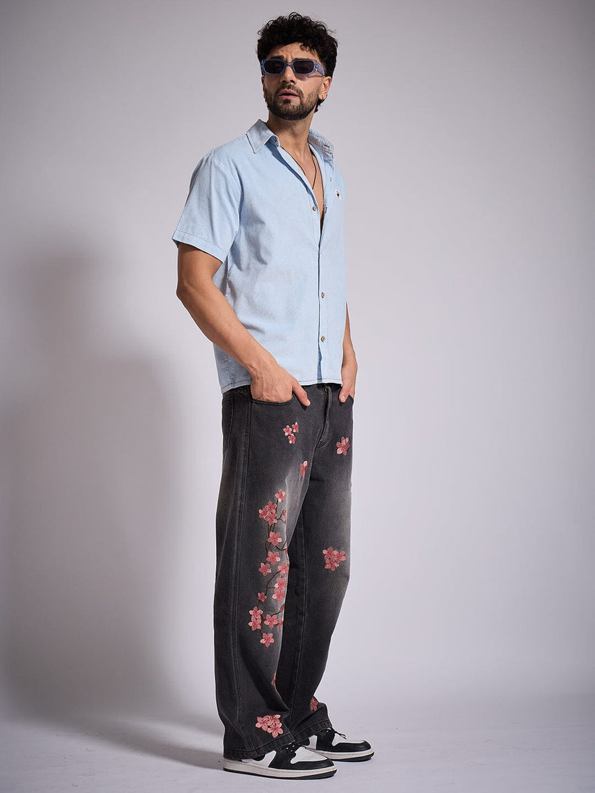 Denim Washed Corduroy Shirt Shirts Fugazee