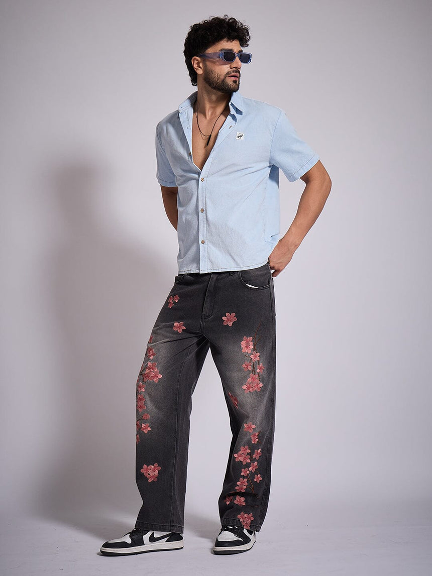 Denim Washed Corduroy Shirt Shirts Fugazee