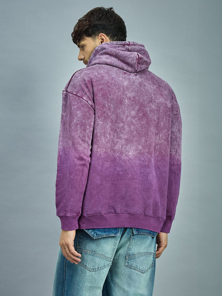 Purple Acid Ombre Graphic Hoodie Sweatshirts Fugazee