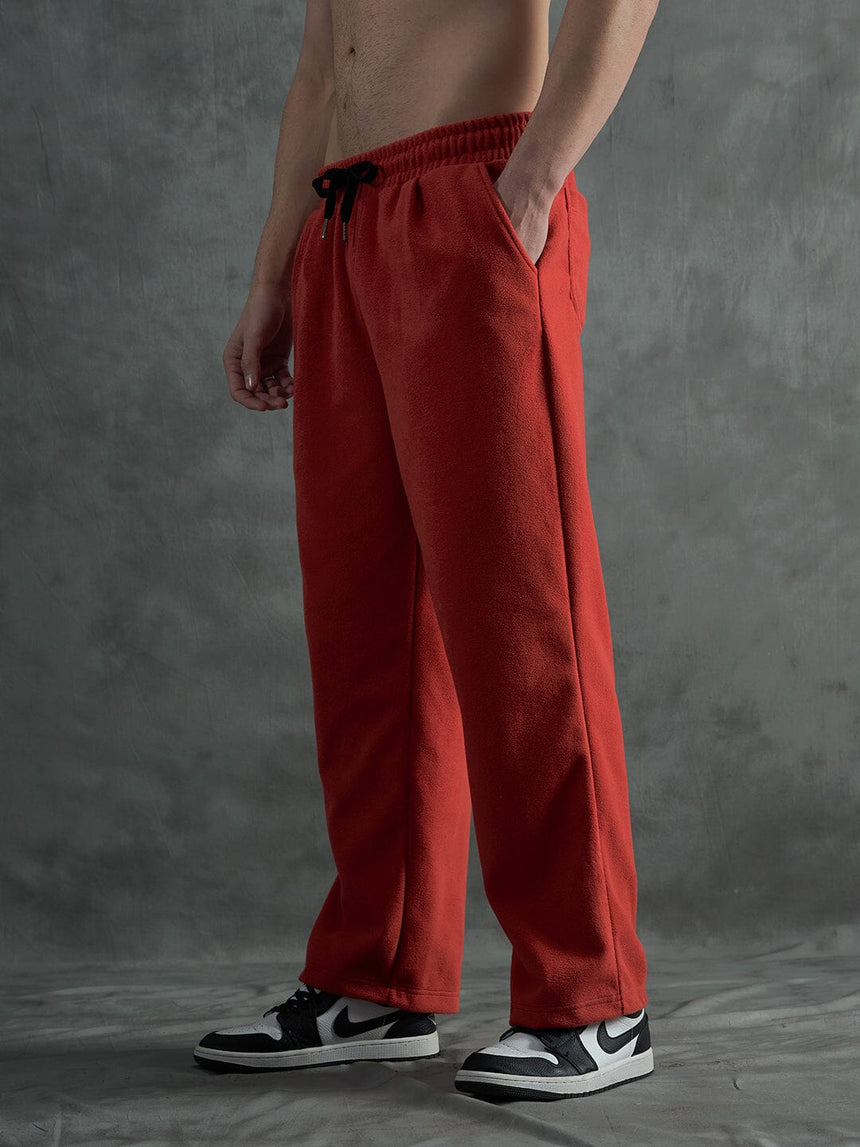 Orange Inmate Polar Fleece Trackpants Trackpants Fugazee