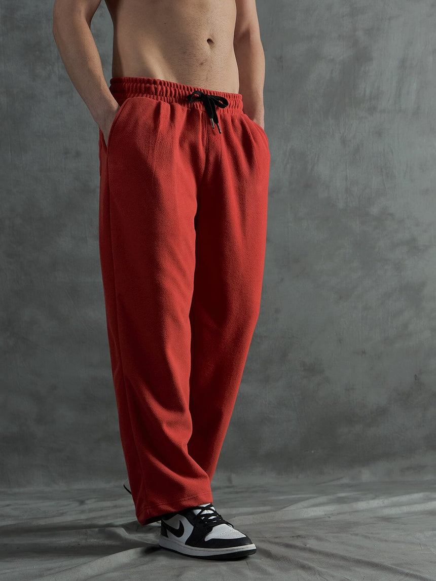 Orange Inmate Polar Fleece Trackpants Trackpants Fugazee
