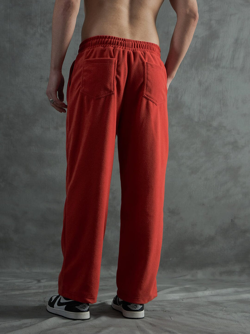 Orange Inmate Polar Fleece Trackpants Trackpants Fugazee
