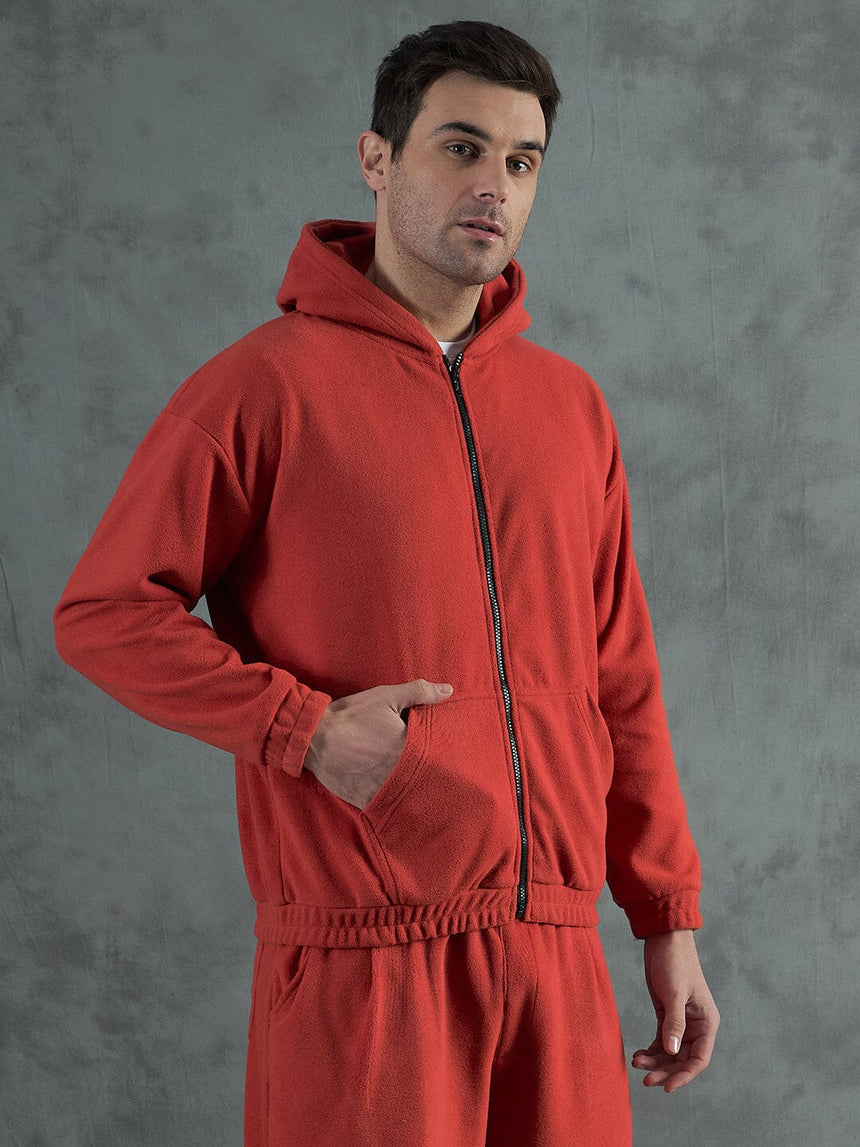 Orange Inmate Polar Fleece Hoodie Sweatshirts Fugazee