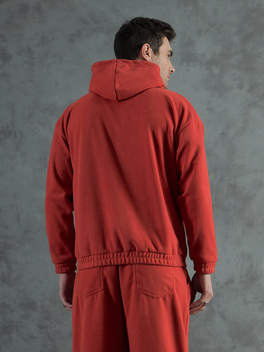 Orange Inmate Polar Fleece Hoodie Sweatshirts Fugazee