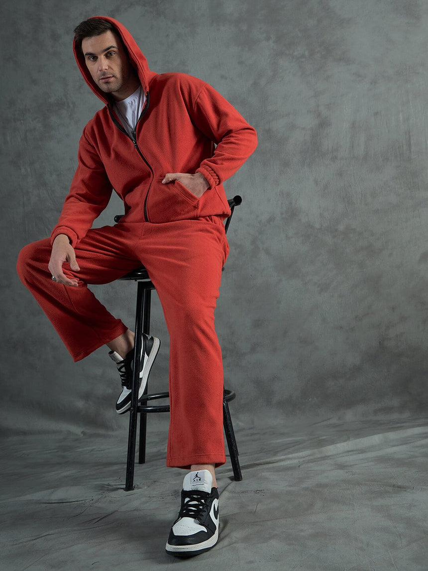 Orange Inmate Polar Fleece Tracksuit Tracksuits Fugazee