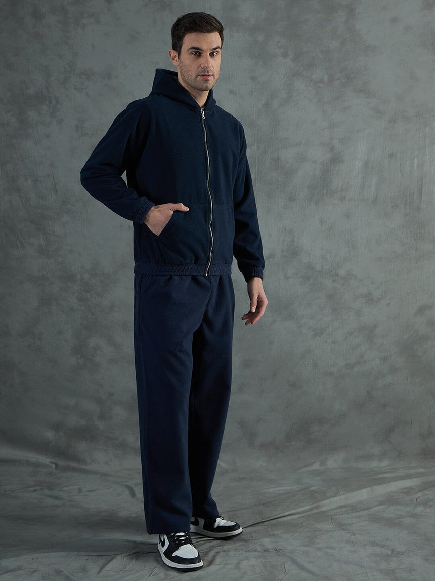 Navy Minimalist Polar Tracksuit Tracksuits Fugazee