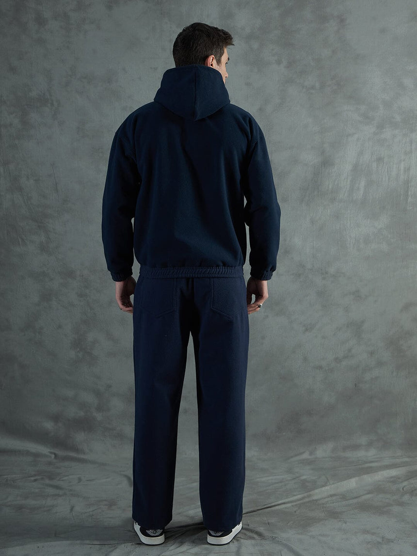 Navy Minimalist Polar Tracksuit Tracksuits Fugazee