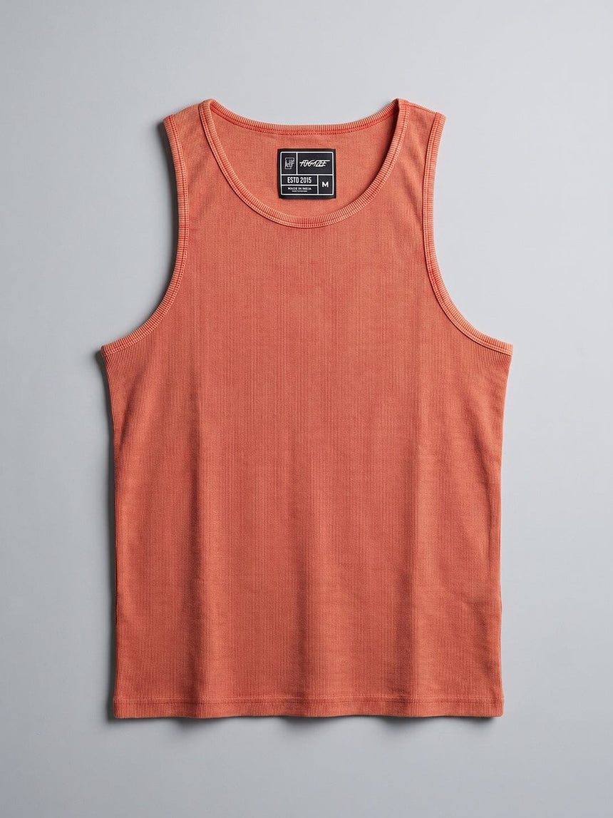 Amber Acid Ribbed Vest T-Shirts Fugazee