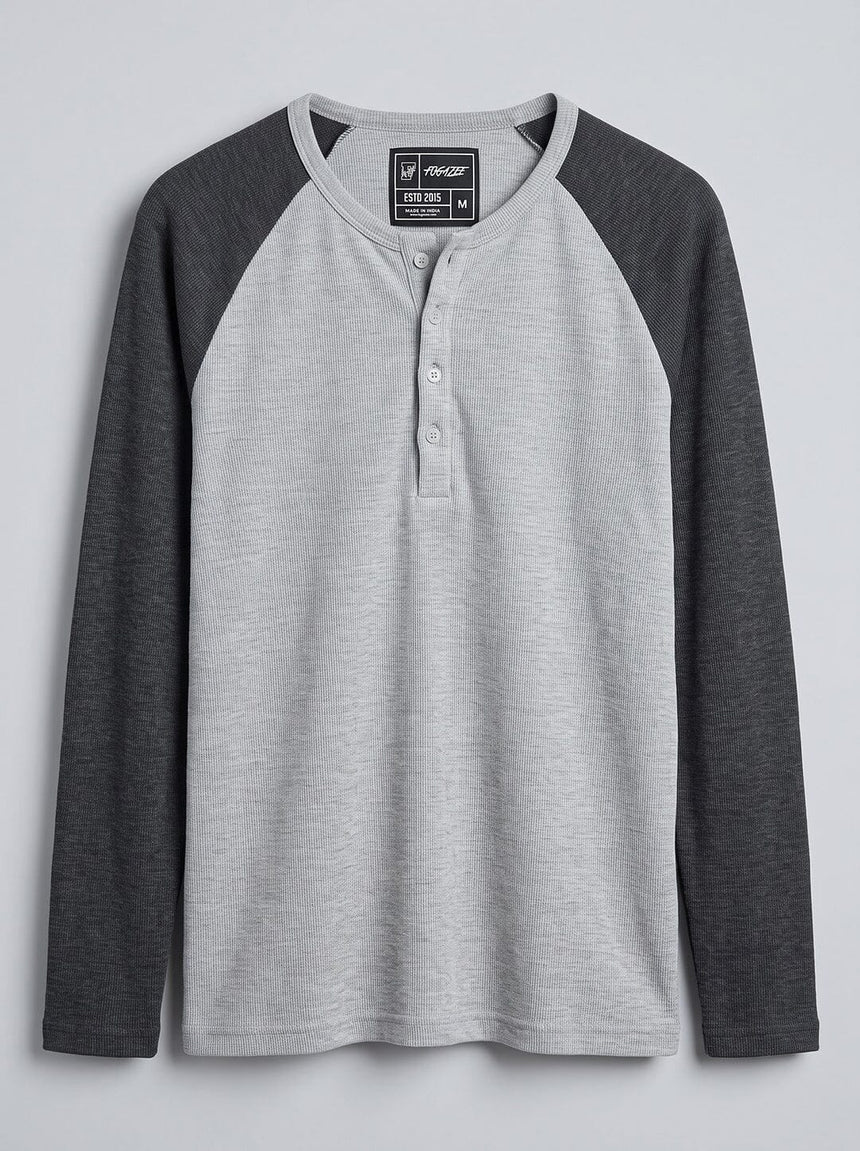 Shades Of Grey Ribbed Raglan Tshirt T-Shirts Fugazee