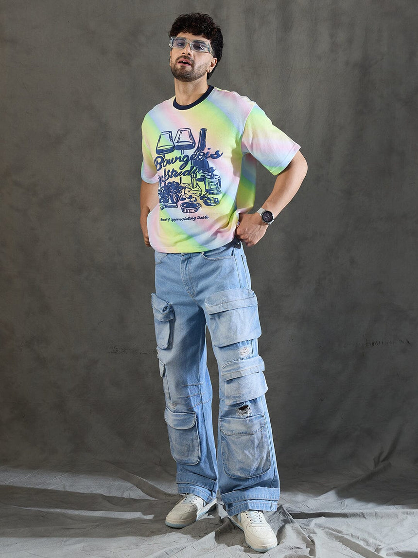 Rainbow Lifestyle Graphic Oversized Tshirt T-shirts Fugazee