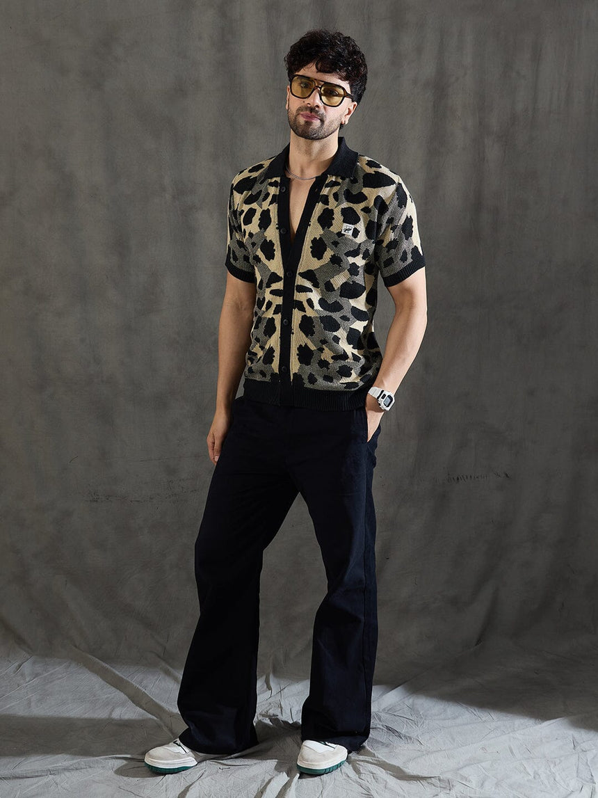 Black Highwaisted Bell Bottom Trousers Trousers Fugazee