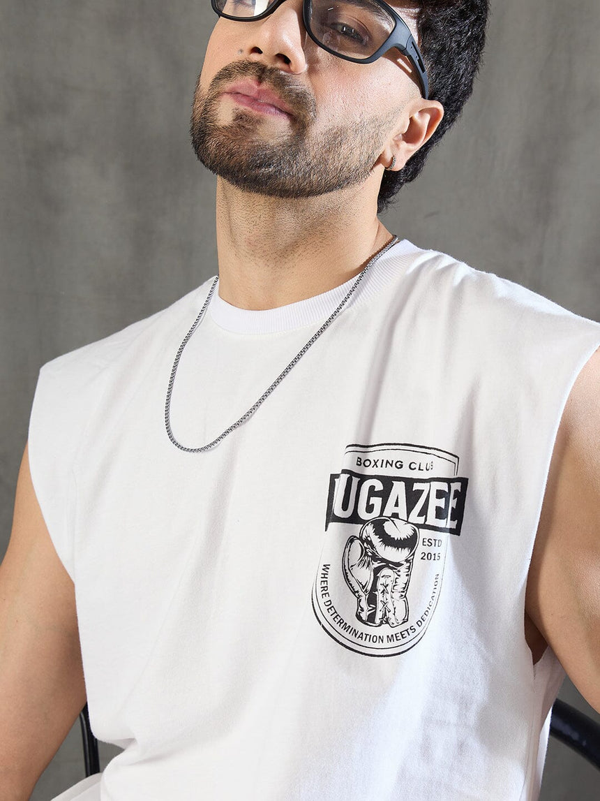 White Boxing Club Gym Tank Tshirt T-shirts Fugazee