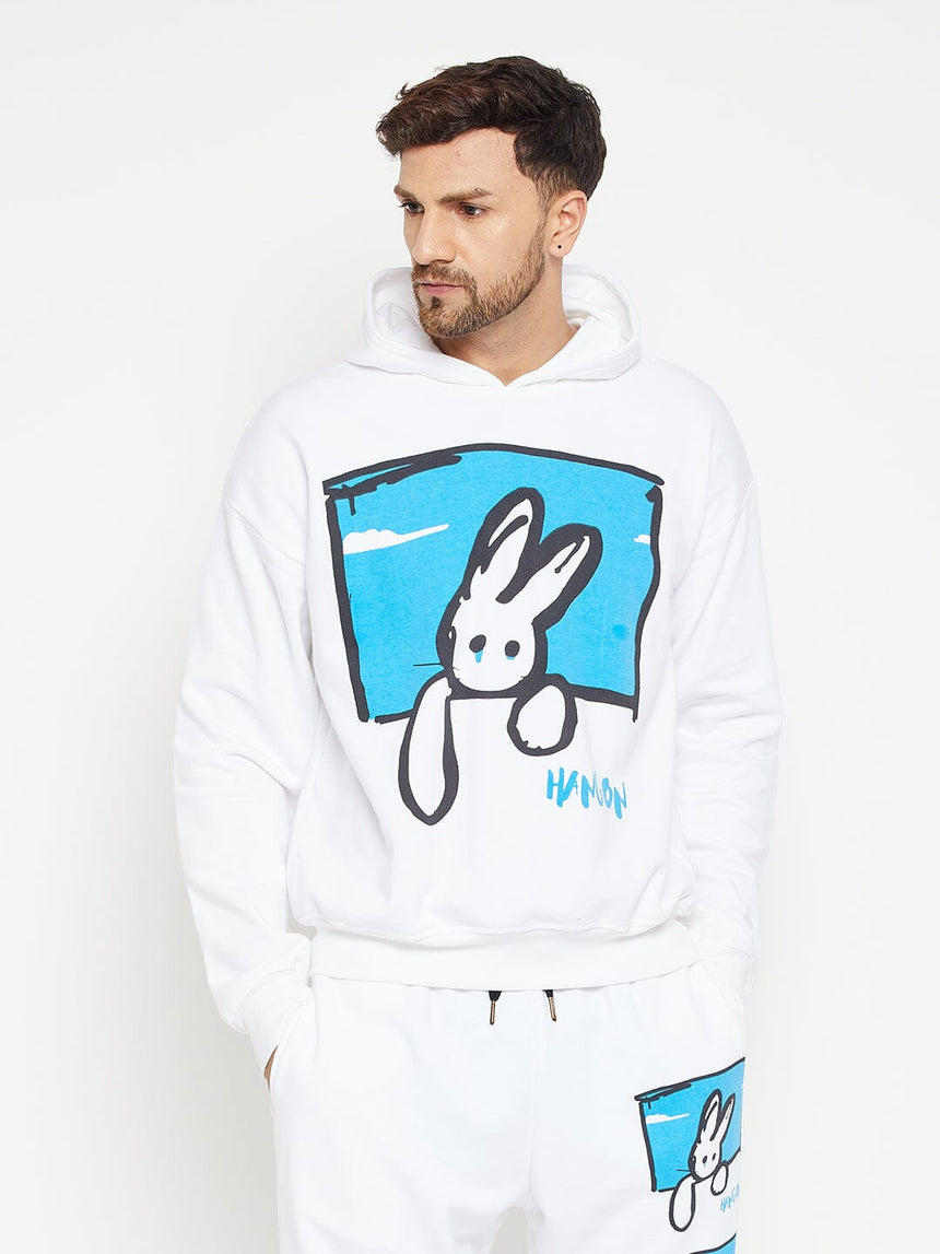 Hang On Oversized Hooded Sweatshirt Sweatshirts Fugazee