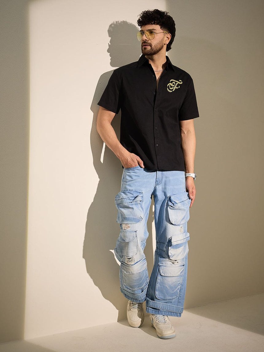 Black Timless Graphic Shirt Shirts Fugazee