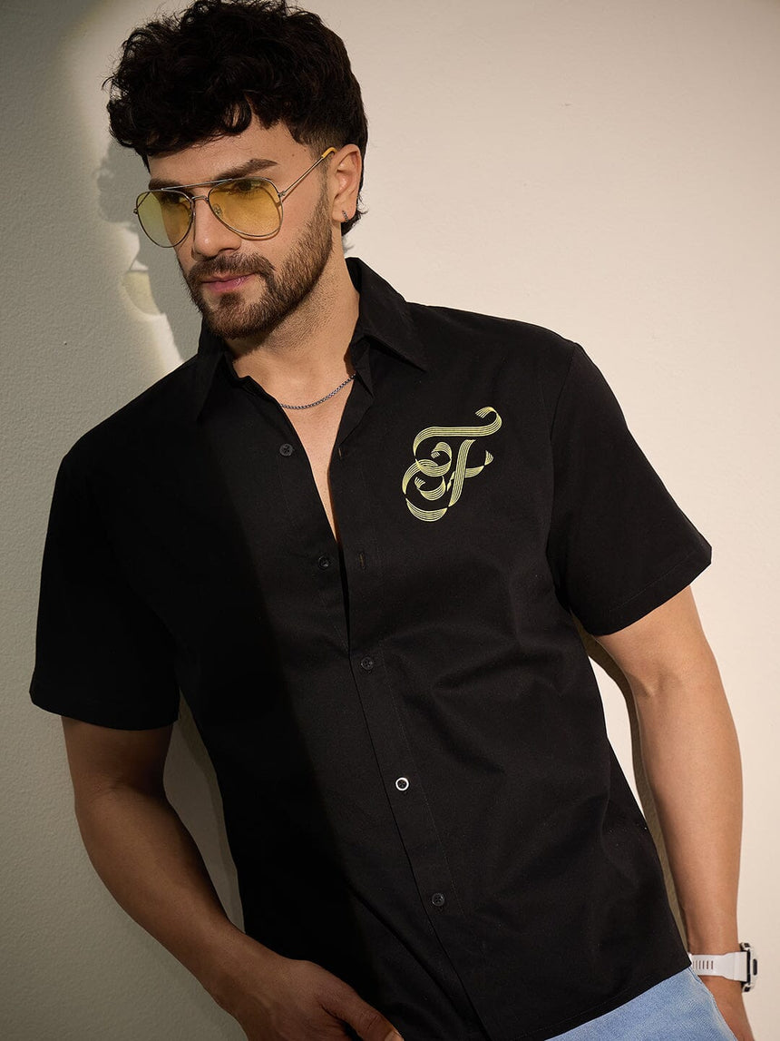 Black Timeless Graphic Shirt Shirts Fugazee