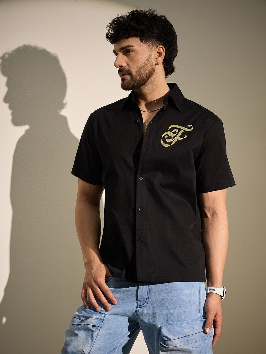 Black Timeless Graphic Shirt Shirts Fugazee