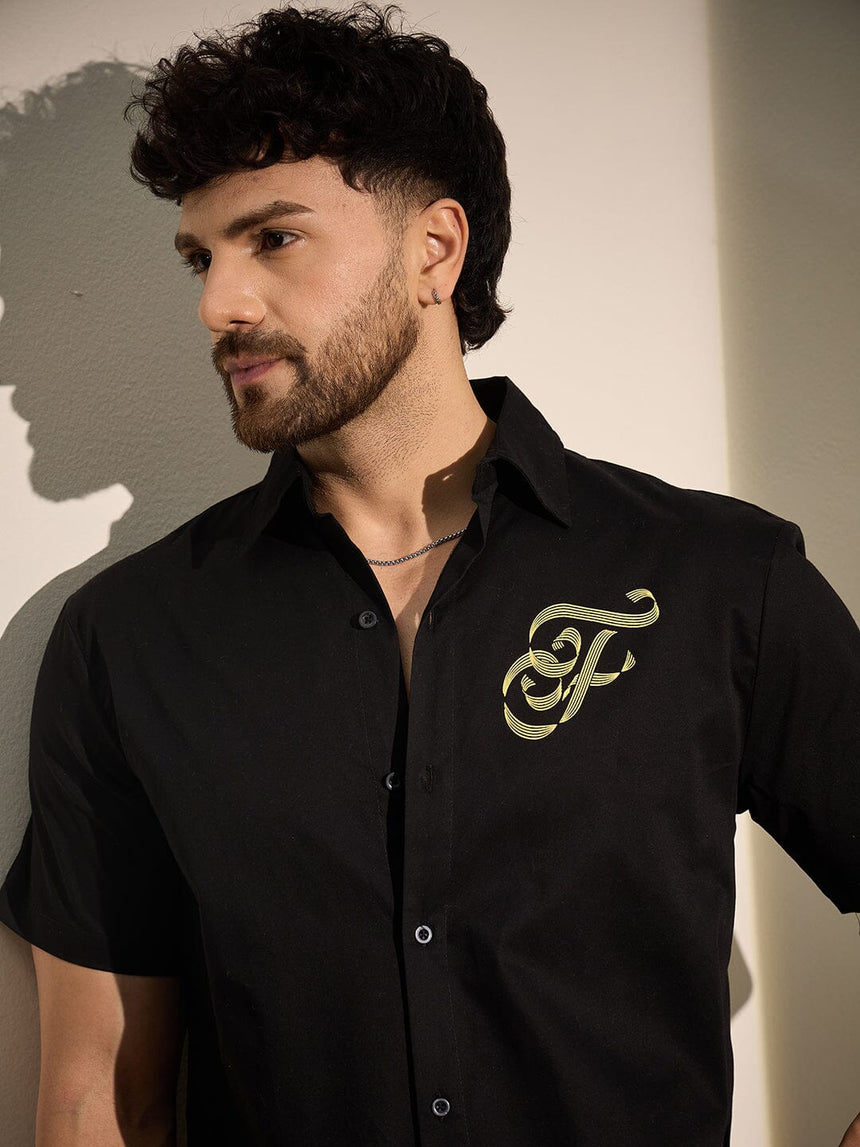 Black Timeless Graphic Shirt Shirts Fugazee