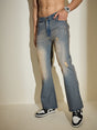 Indigo Super Flared Dusty Cow Boy Denim Jeans Fugazee