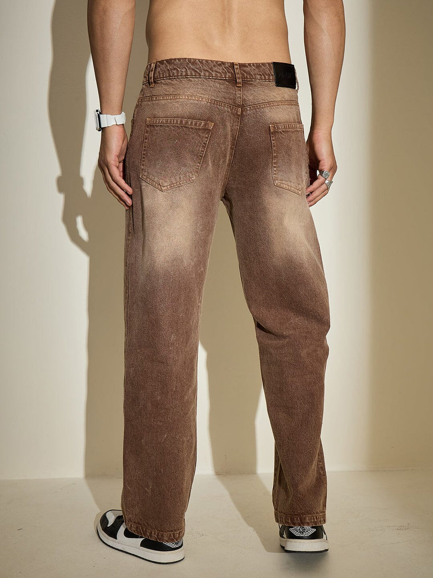 Sand Storm Straight Fit Denim Jeans Fugazee
