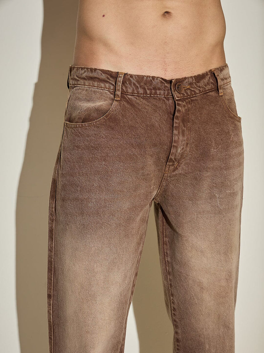 Sand Storm Straight Fit Denim Jeans Fugazee