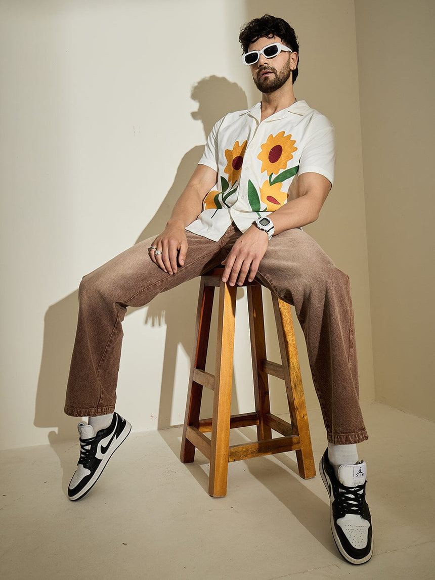 Sand Storm Straight Fit Denim Jeans Fugazee