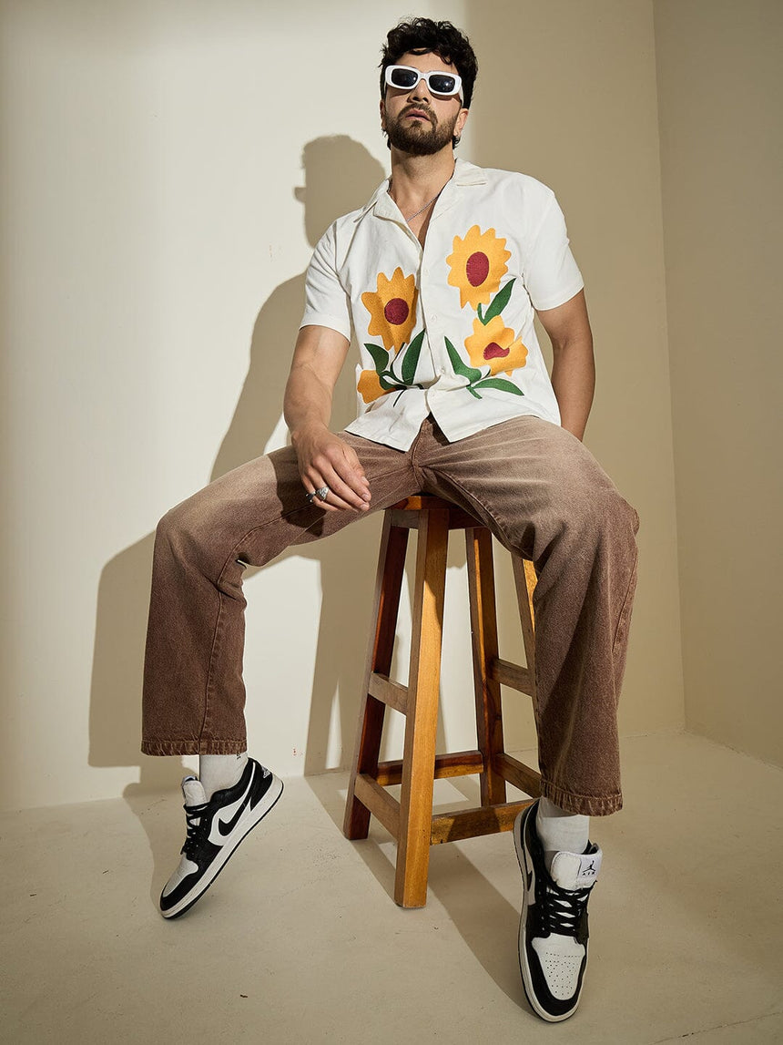 Sand Storm Straight Fit Denim Jeans Fugazee