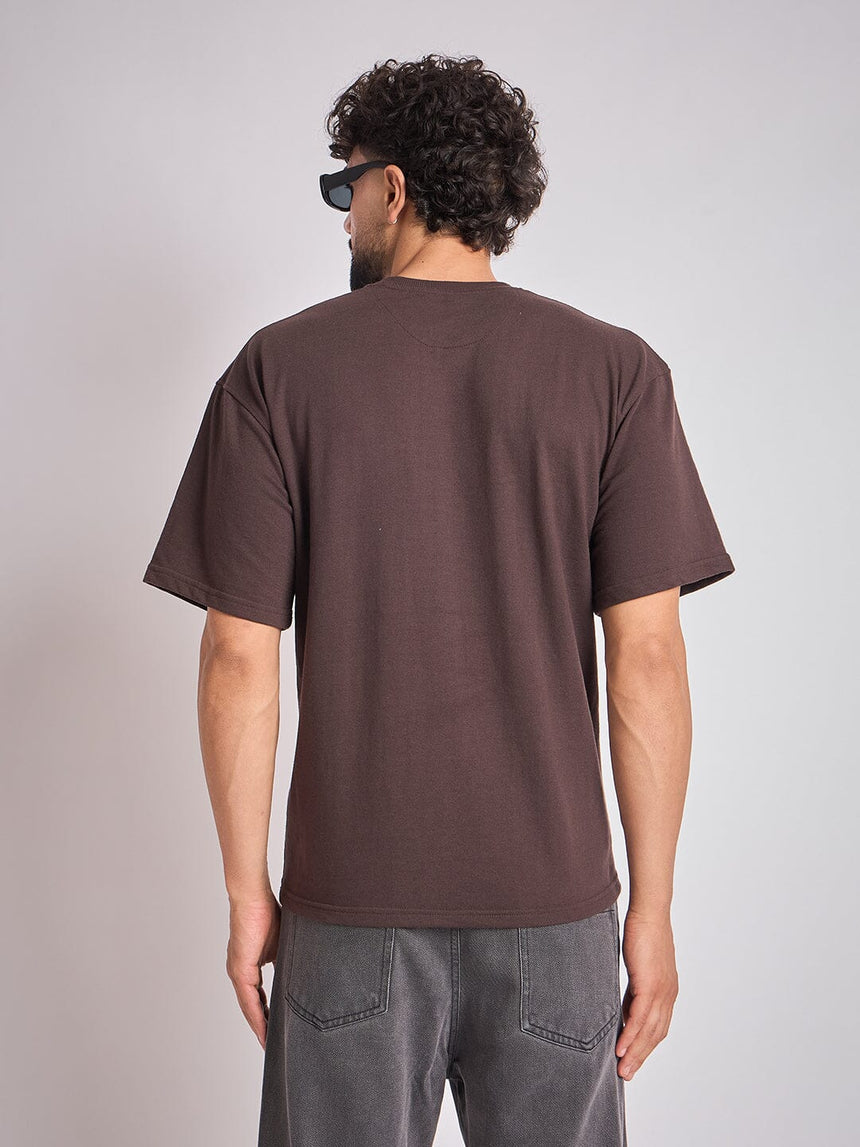 Brown Nocturnal Oversized Tshirt T-Shirts Fugazee