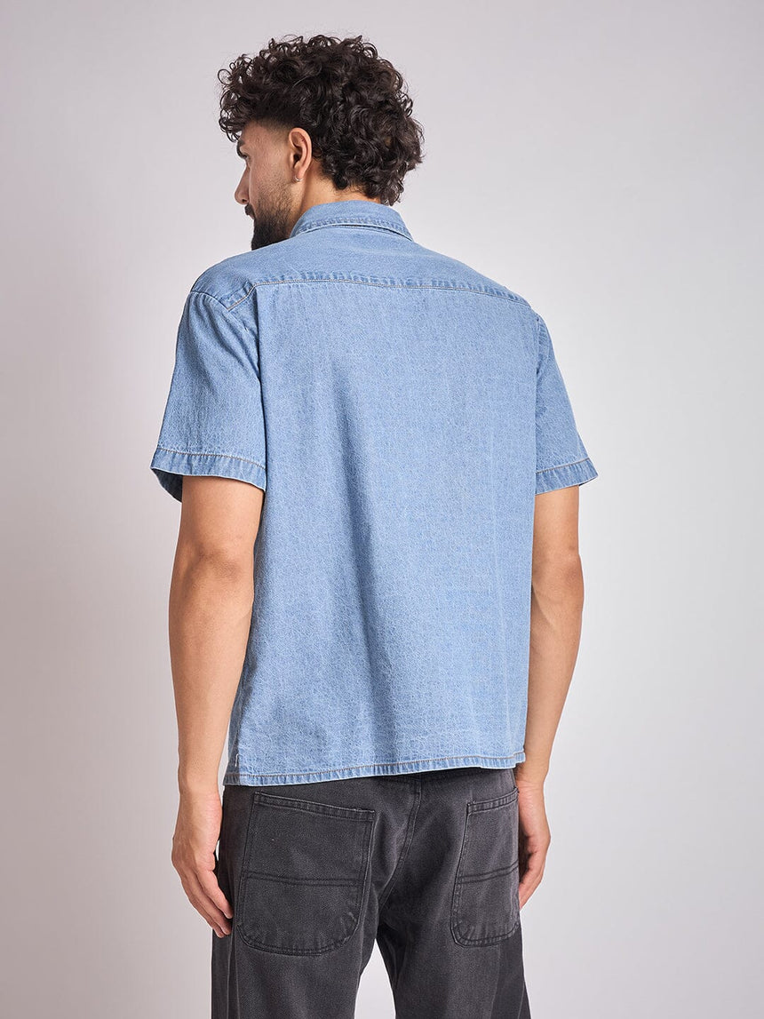 Denim Star Patch Shirt Shirts Fugazee