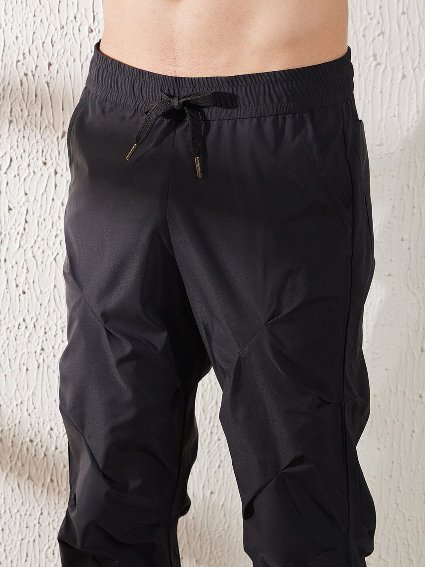 Black Parachute Pleated Trackpants Trackpants Fugazee