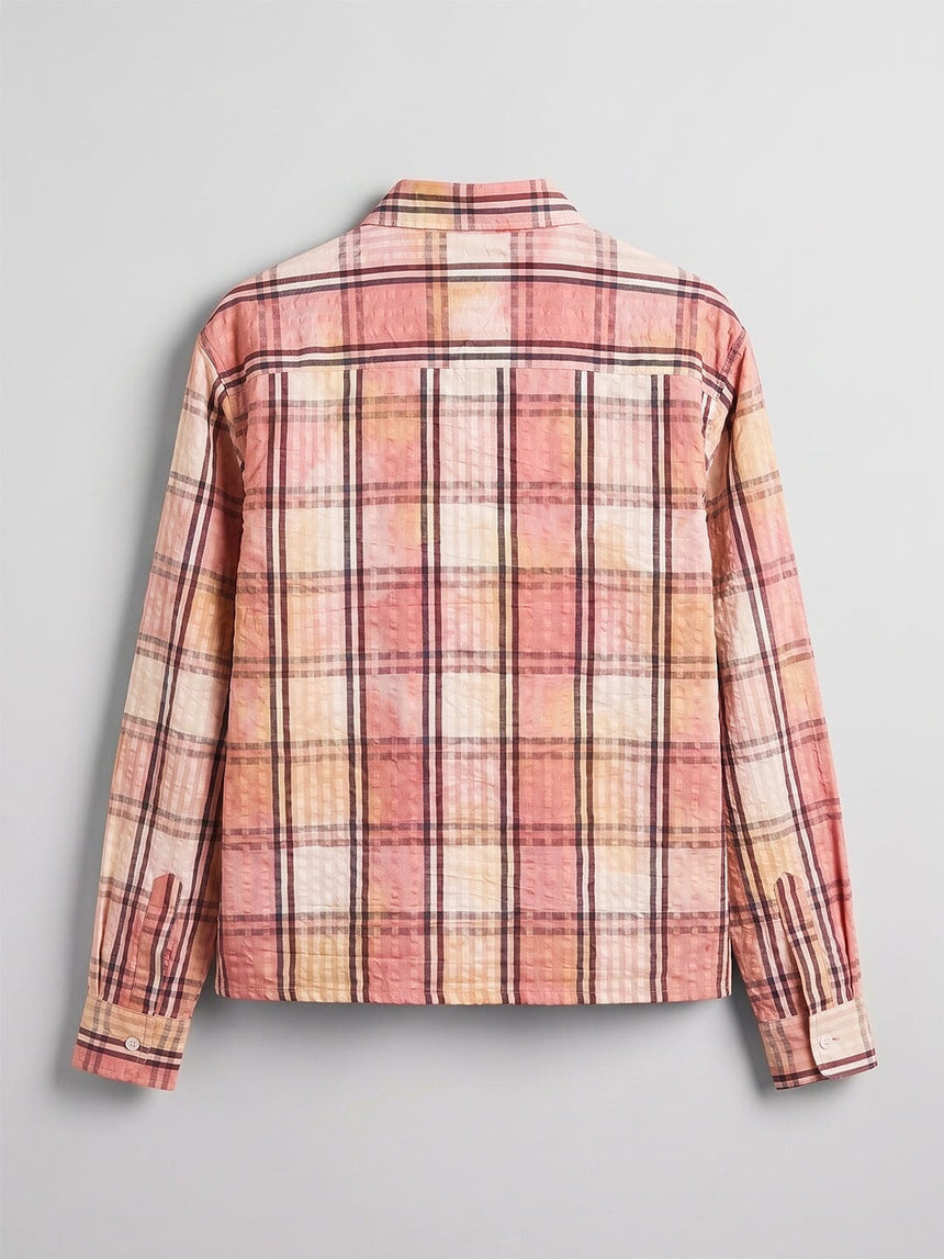 Sun Shades Seer Sucker Washed Cropped Shirt Shirts Fugazee
