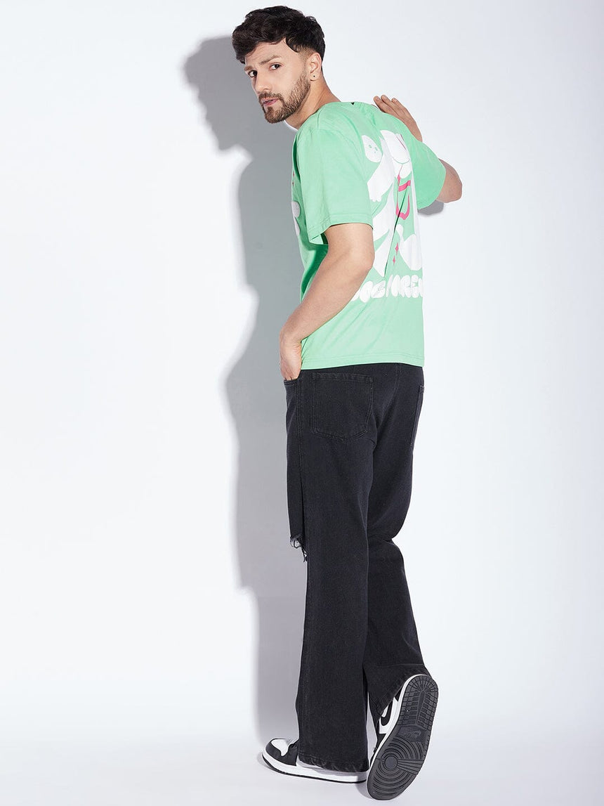 Black Knee Ripped Flared Denim Jeans Fugazee