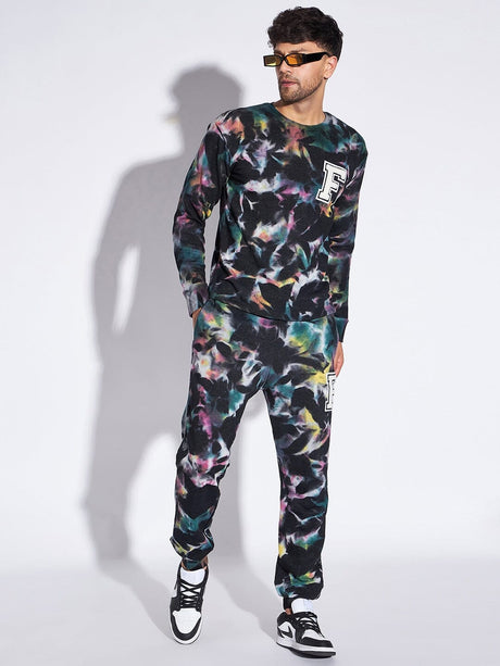 Multi Colour Tie and Dye Oversized Joggers Trackpants Fugazee 