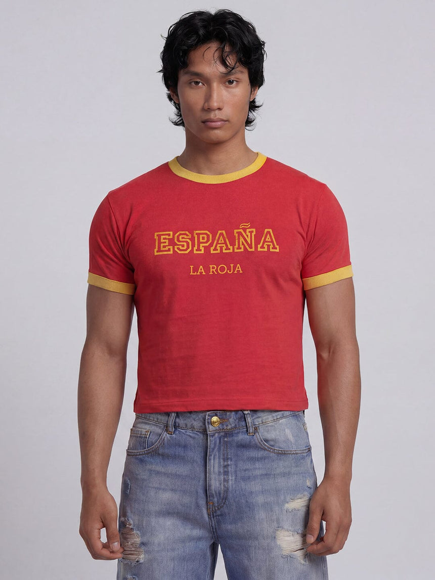 Spain Retro Ringer Tshirt T-Shirts Fugazee