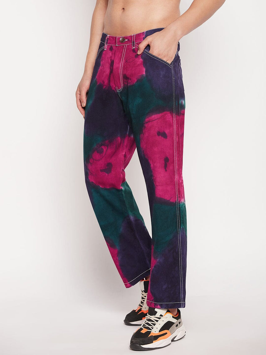 Navy Tri Colour Carpenter Pants Trousers Fugazee