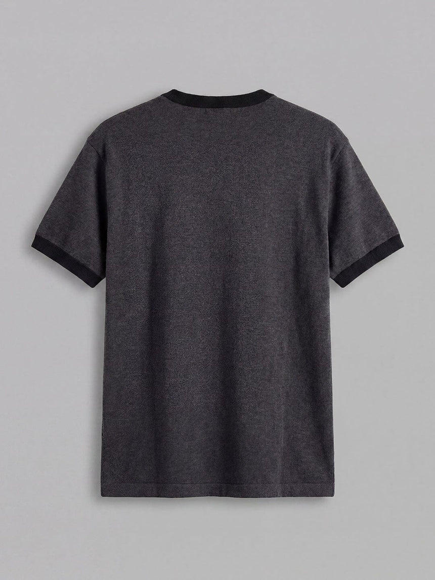 Charcoal Cropped Ringer Tshirt T-Shirts Fugazee